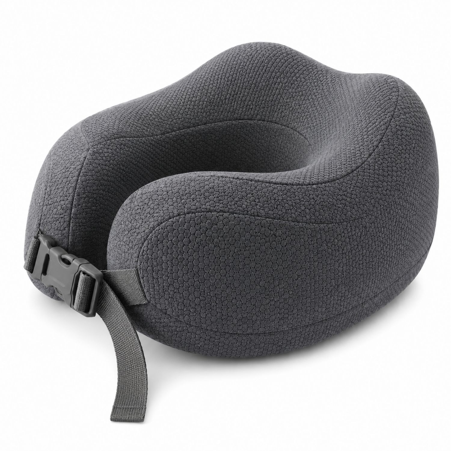 Cuscino da Viaggio Ergonomico Grigio con Supporto Cervicale