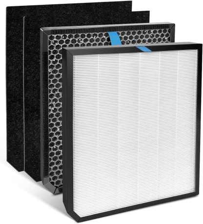 2000 Filter Replacement Set Compatible with AD2000/AD2000i Air Purifier (1 Premiu Filter + 1 Carbon Filter + 2 Pre-Filters) 4-Pack Replacement Filters