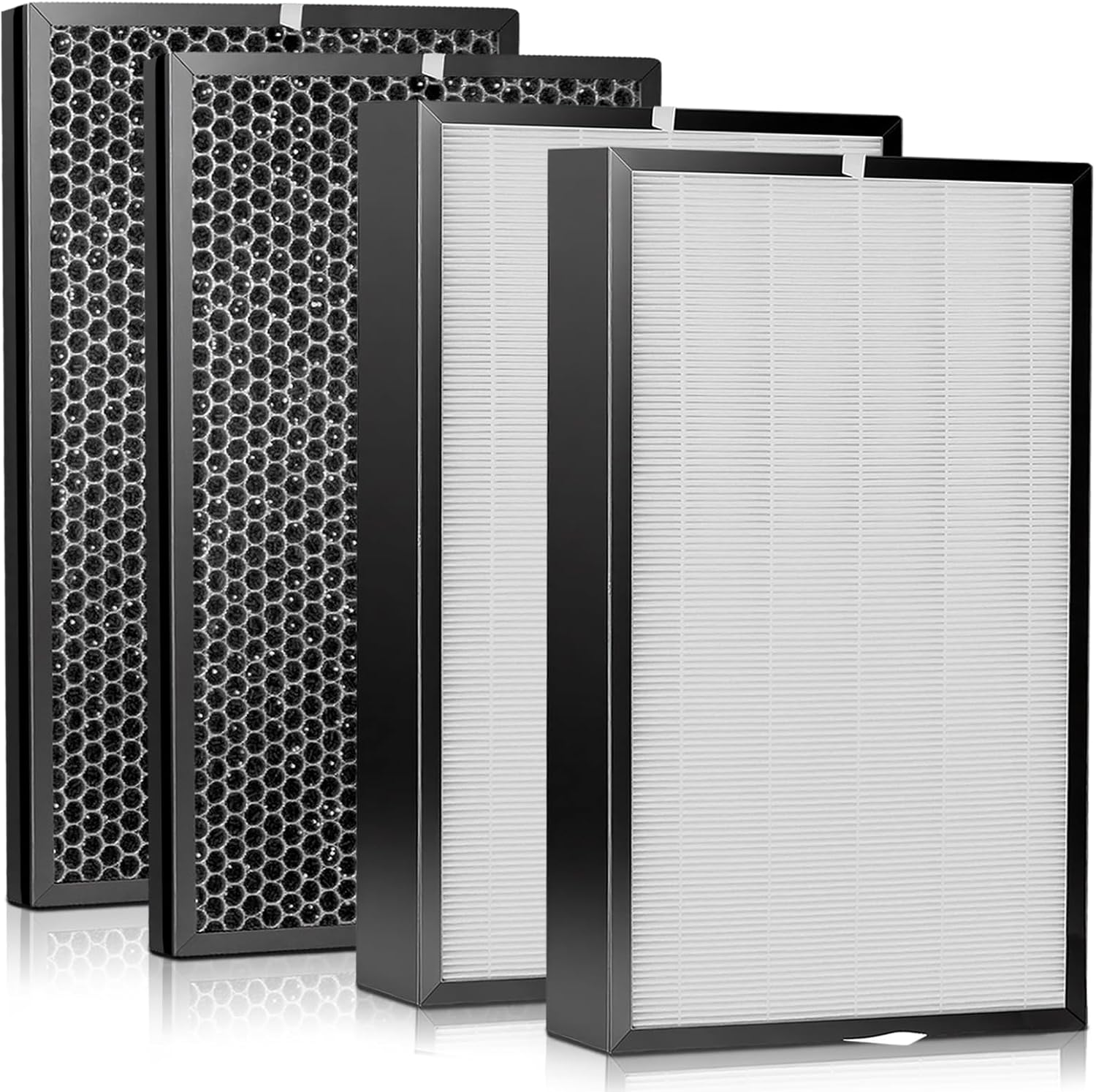 5000 Filter Replacement Set Compatible with AD5000 Air Purifier (2 Premiu Filters + 2 Carbon Filters) 4-Pack AD5000 Replacement Filters