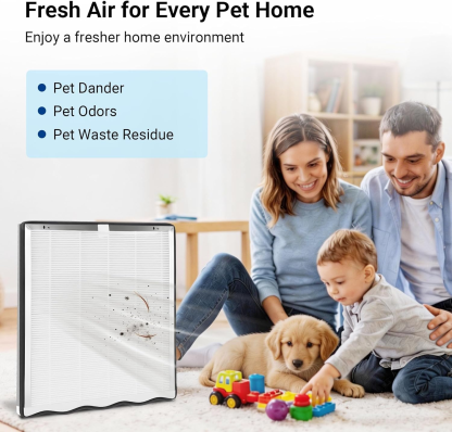 4 Pack APH4000 Filters Replacement Compatible with KNKA APH4000 Air Purifierb Replacement Activated Carbon Filter for Indoor Home