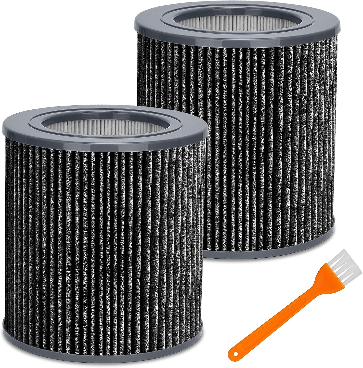 2 Pack Air Mini Replacement Filters Compatible with MolekuleAir Mini & Air Mini+ Air Purifiers, 3-in-1 High-Efficiency True HEPA Replacement Filter (Black, 2 Pack Replacement Filters)