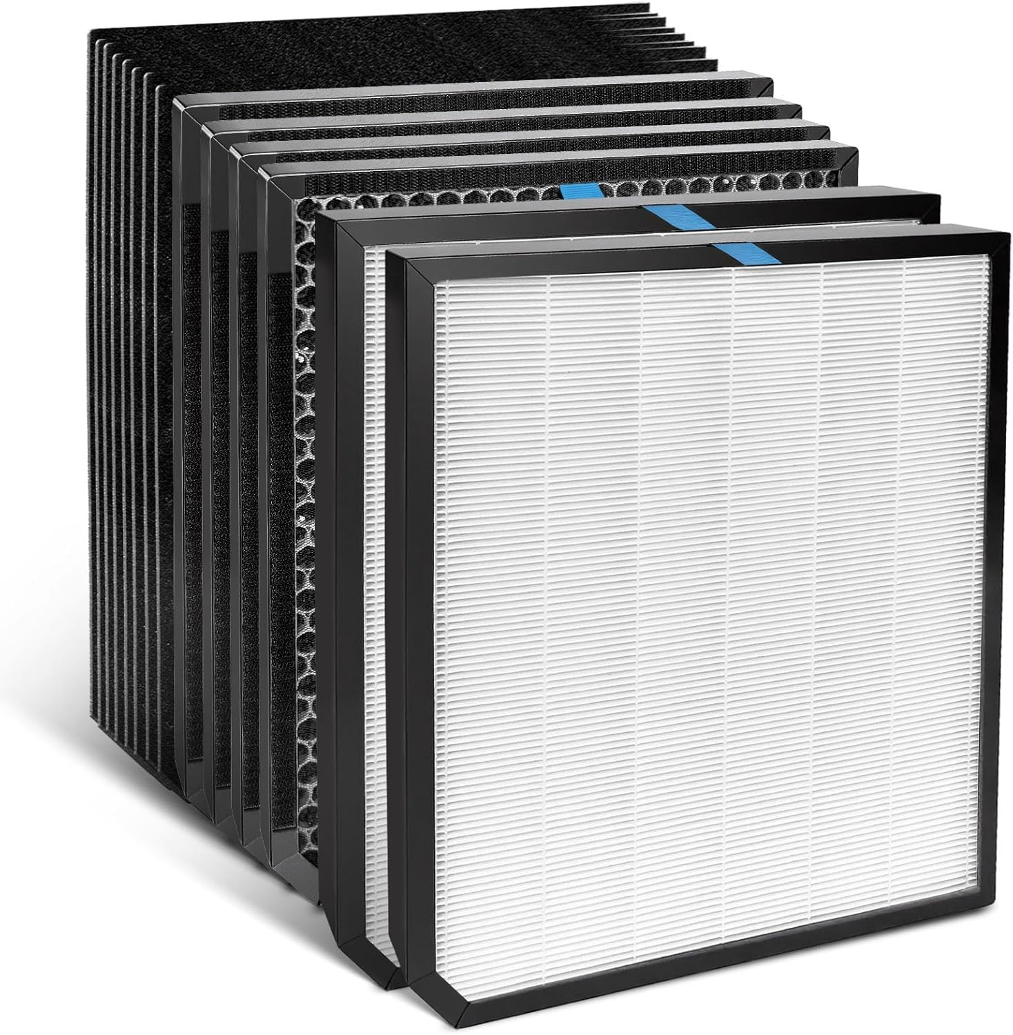 2000 Filter Replacement Set Compatible with AD2000/AD2000i Air Purifier (2 Premiu Filters + 4 Carbon Filter + 8 Pre-Filters) 14-Pack Replacement Filters