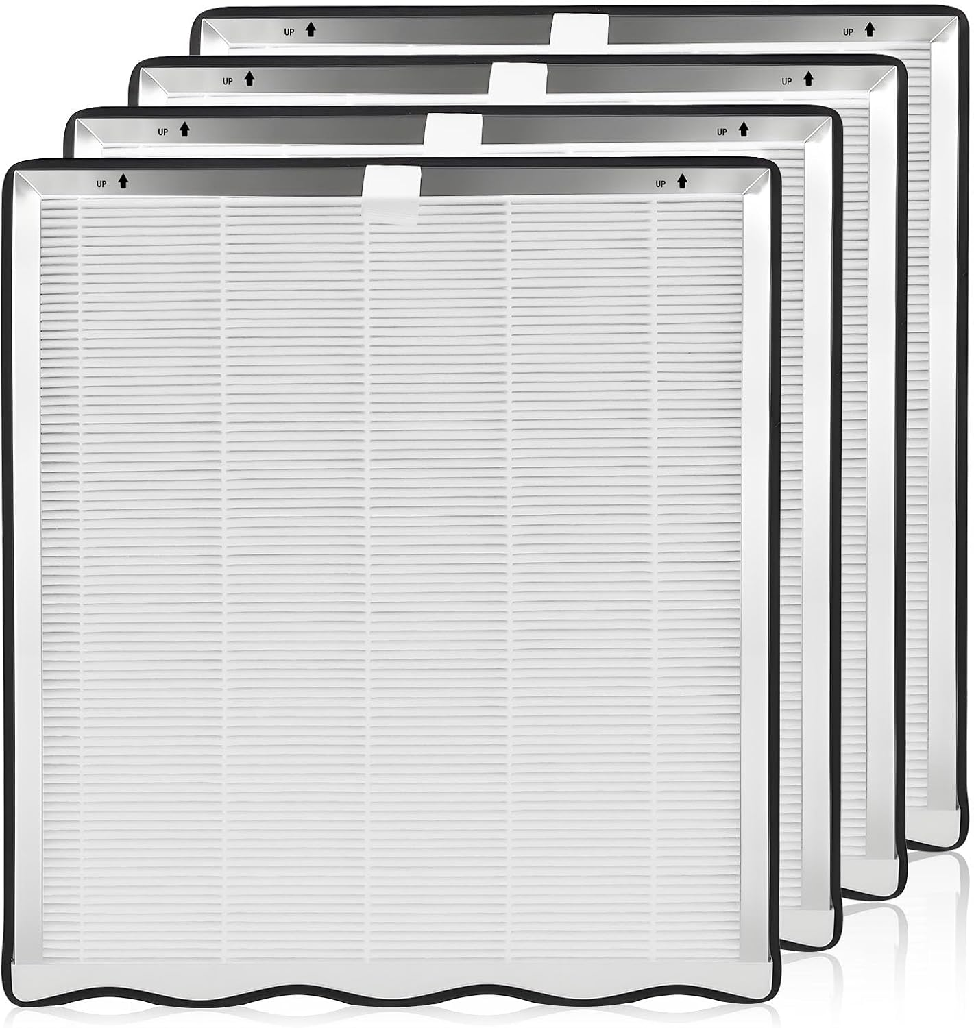 4 Pack APH4000 Filters Replacement Compatible with KNKA APH4000 Air Purifierb Replacement Activated Carbon Filter for Indoor Home