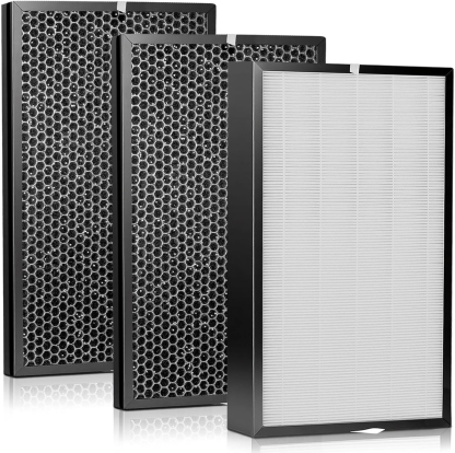 5000 Filter Replacement Set Compatible with AD5000 Air Purifier (1 Premiu Filter + 2 Carbon Filters) AD5000 Replacement Filters