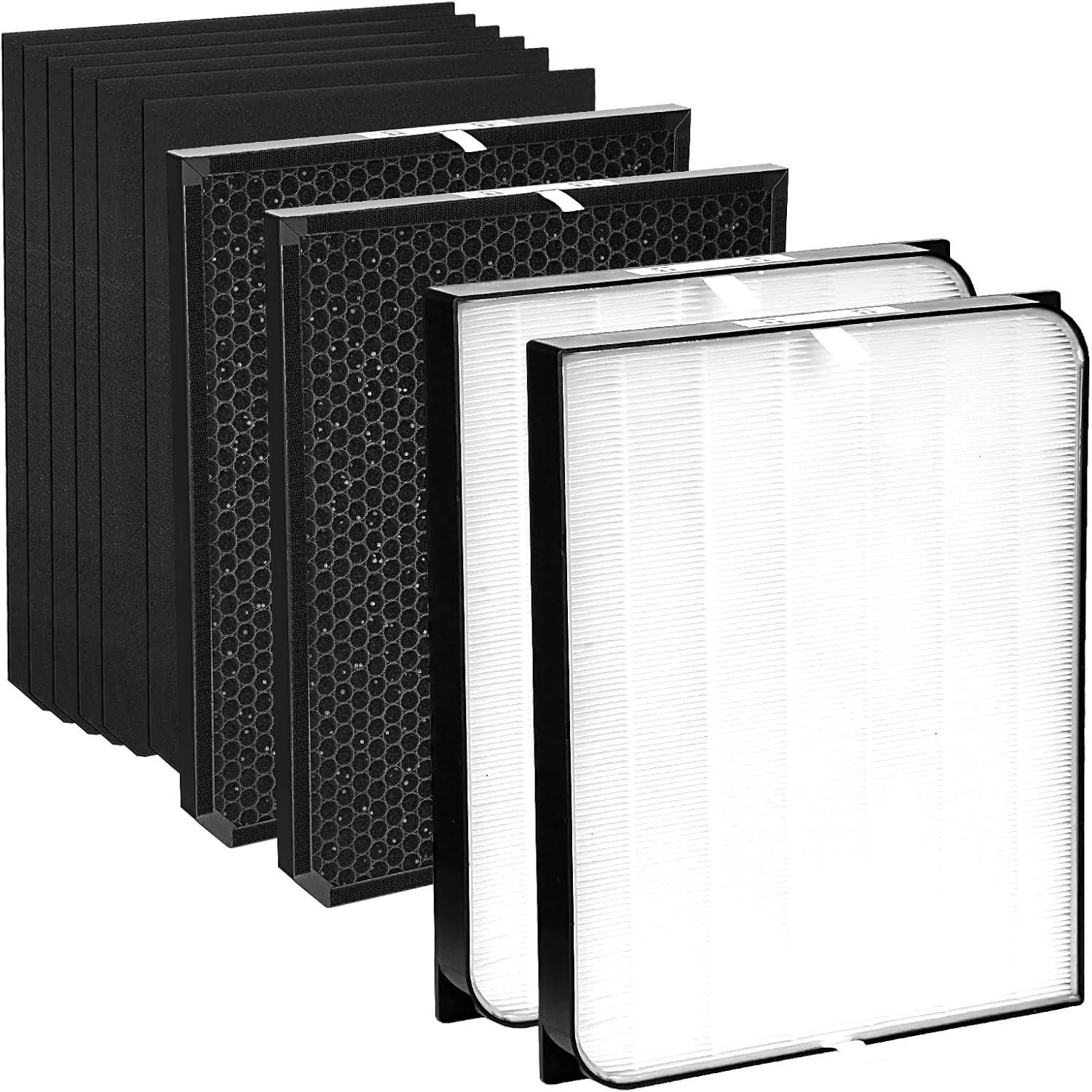 AD3500 Air Purifier Filters Replacement Set Compatible with AD3000 AD3500 AD3500i AD3000M AD3000Pro Plastic Frame 10Pack Replacement Filters Accessories