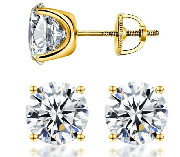 2026 HOT SALE🥳💞50K+ SOLD!✨🔥Hot Sale💎Classic Four-Prong Moissanite Earrings