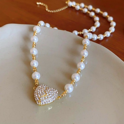 🏆2026 Hot Sale🎁14K Magnetic Heart Pearl Necklace