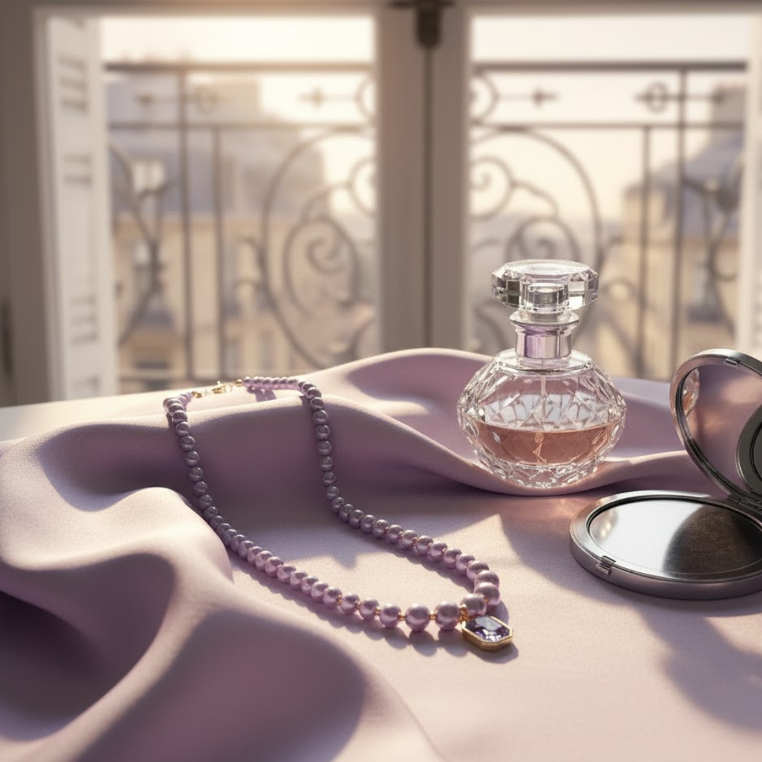 Gleaming Pearl Necklace Showcase
