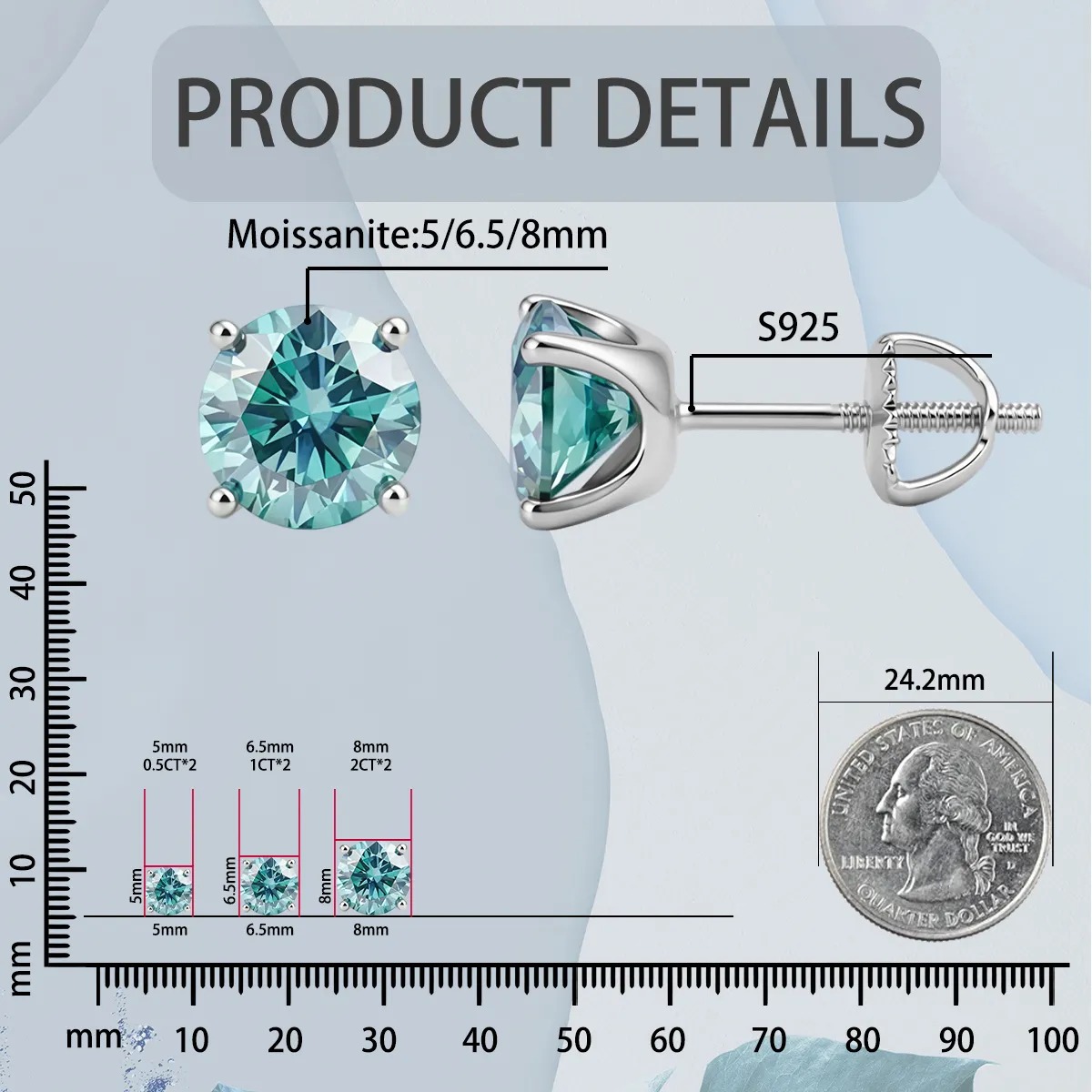 2026 HOT SALE🥳💞50K+ SOLD!✨🔥Hot Sale💎Classic Four-Prong Moissanite Earrings