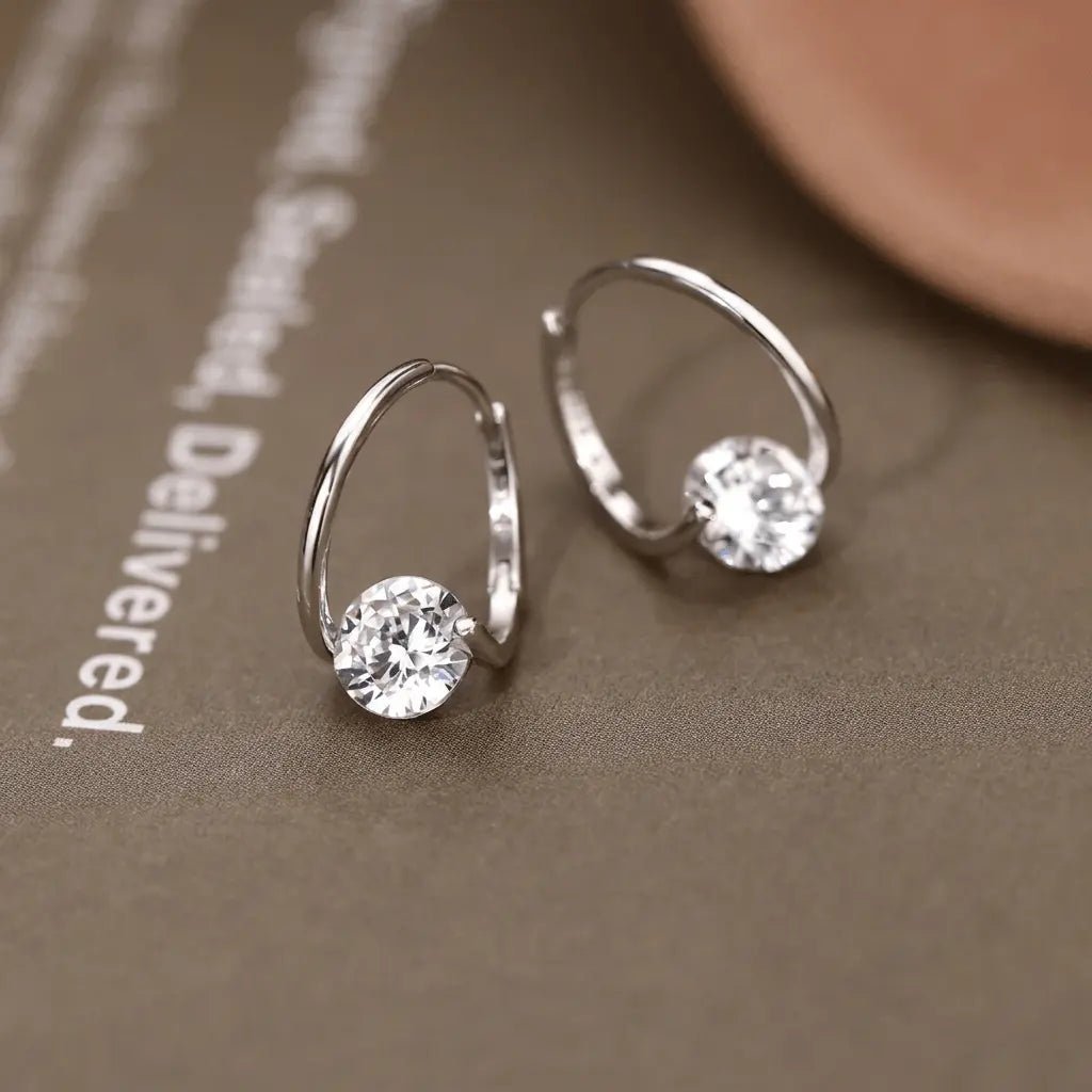✨ Timeless Sparkle Hoop Earrings – The Perfect Everyday Shine