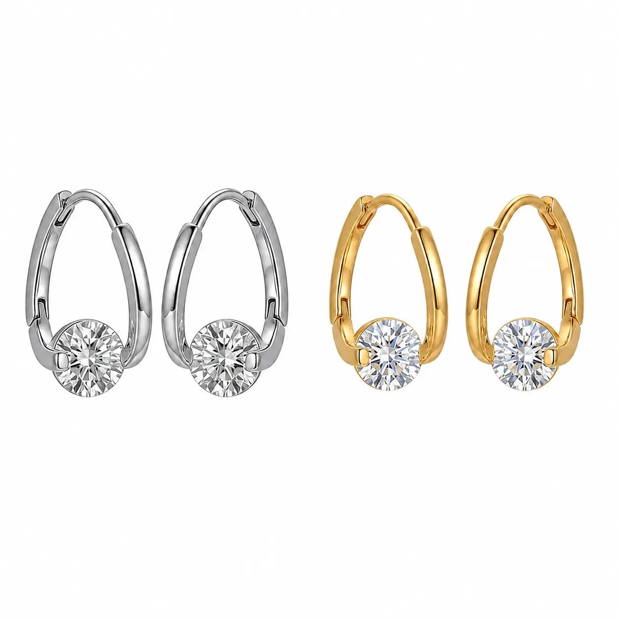 ✨ Timeless Sparkle Hoop Earrings – The Perfect Everyday Shine