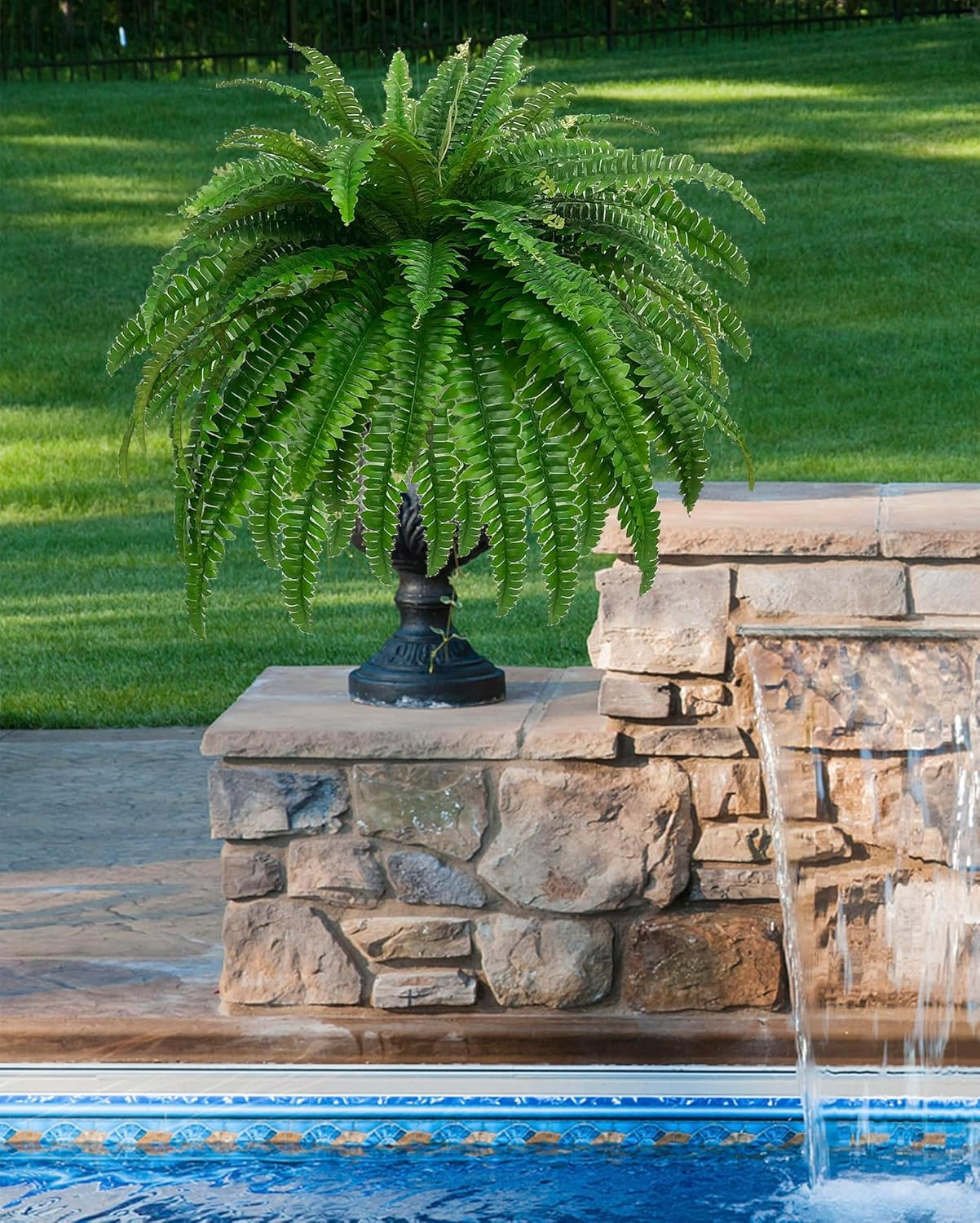 🔥$9.98 On Sale Today Only 🌿 UV Resistant Lifelike Artificial Boston Fern