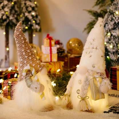 Glowing Christmas Plush Dwarf