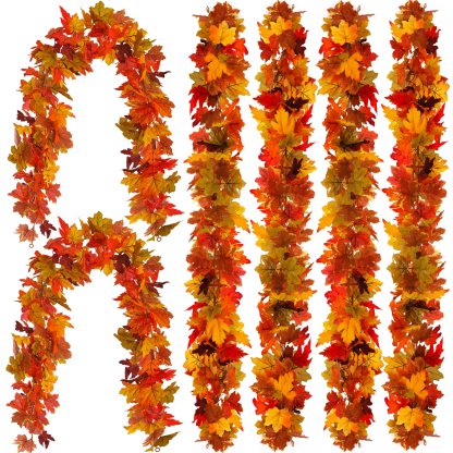 🔥Hot Sale 60% OFF - Artificial Maple Leaf Autumn Garland🍁