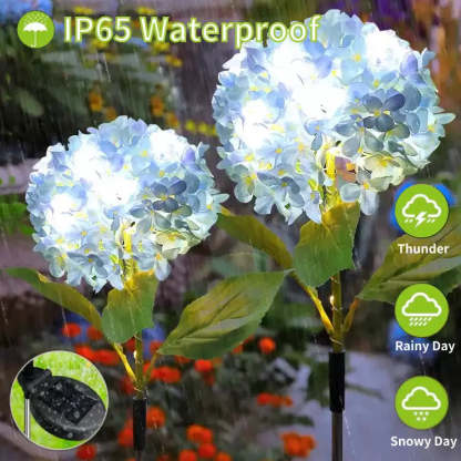 🔥Summer Sale🔥Outdoor Solar Hydrangea Flower Lights