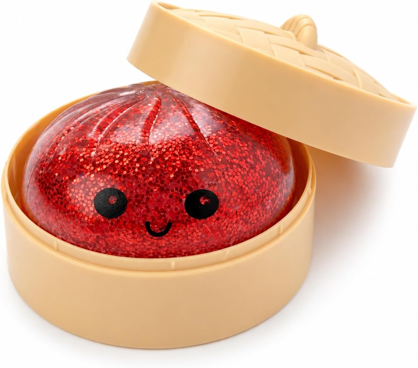 🔥 Glitter Dumpling Squishy – Cute Stress Relief Desk Toy