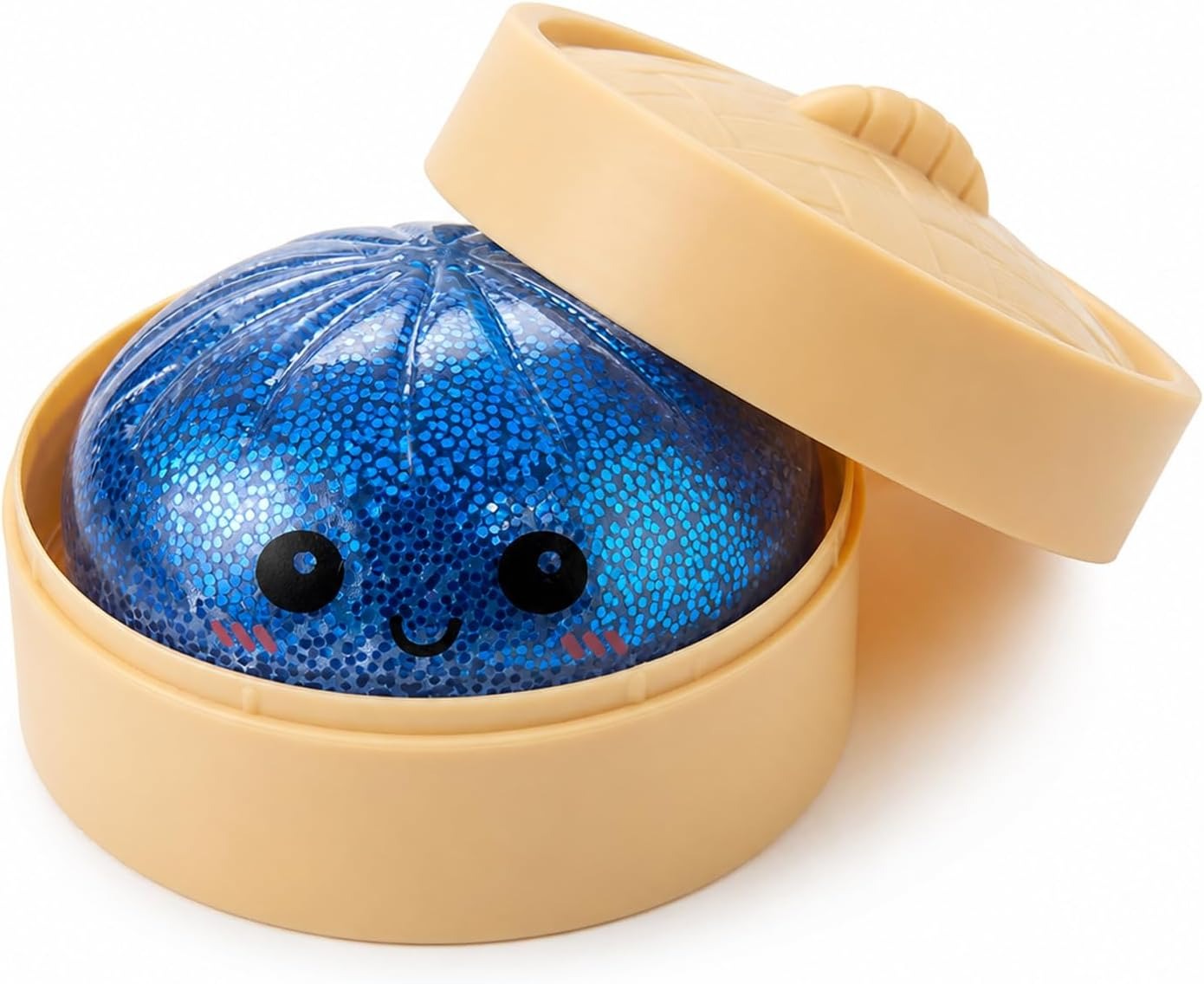 🔥 Glitter Dumpling Squishy – Cute Stress Relief Desk Toy