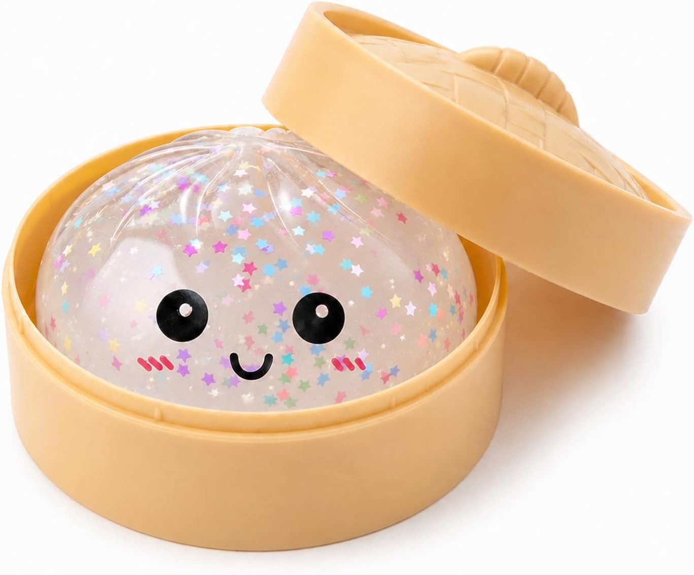 🔥 Glitter Dumpling Squishy – Cute Stress Relief Desk Toy