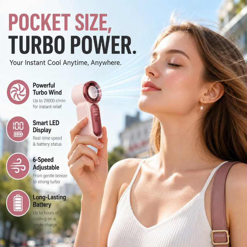 Smart LED Portable Fan