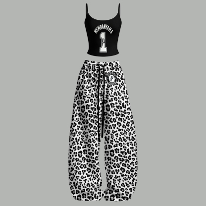 San Antonio Spurs Top & Elasticated Trousers Two-Piece Set