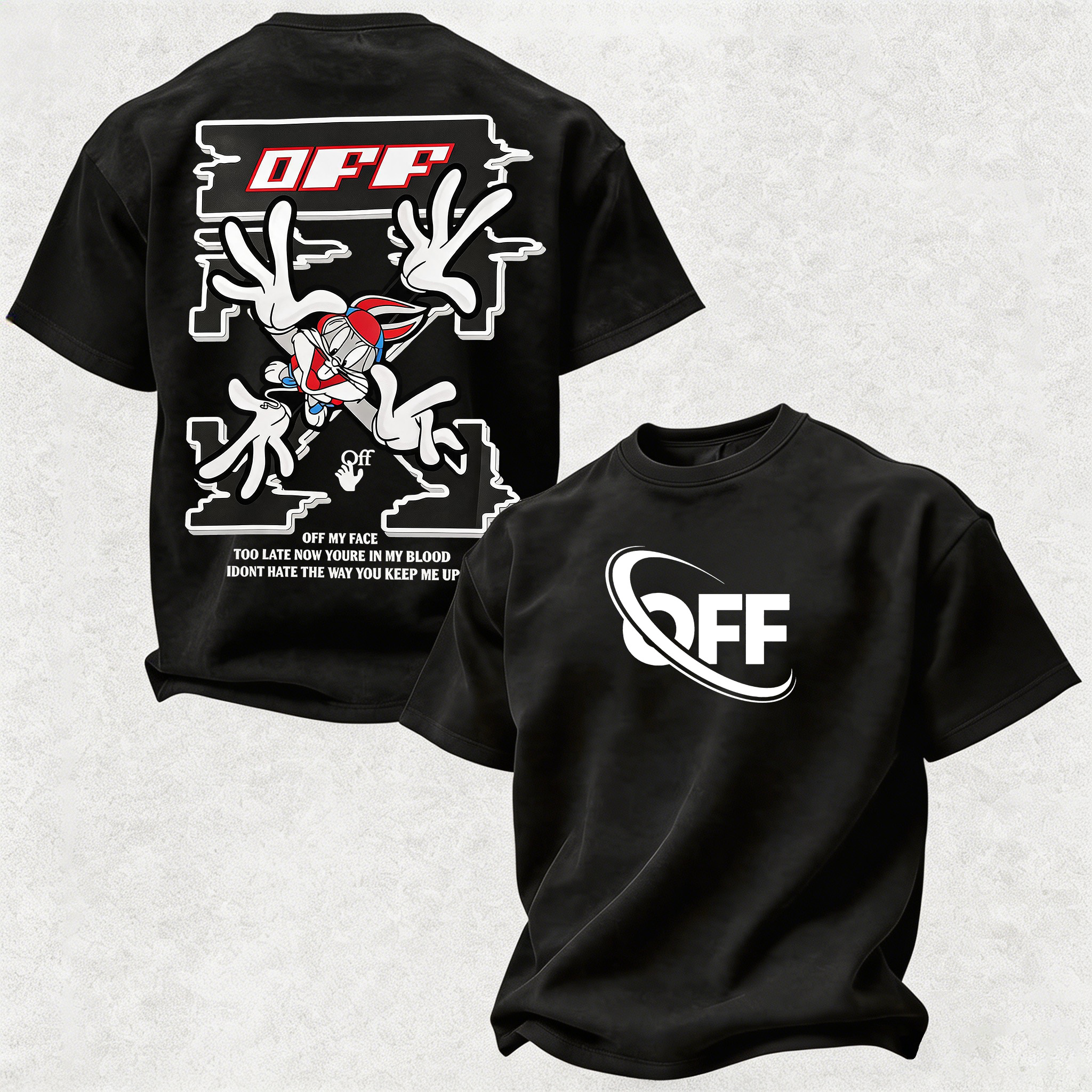 Skater Streetwear  Printed Oversized Unisex T-shirt