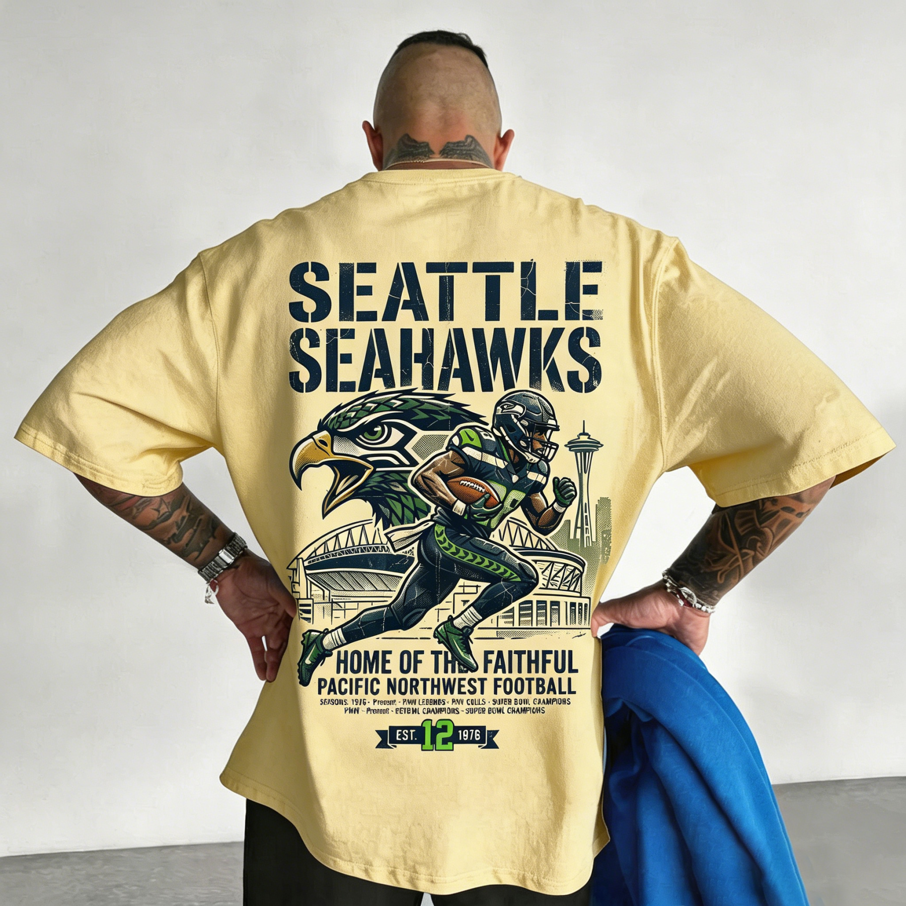 Unisex “Seattle Seahawks” Themed fashion T-shirt