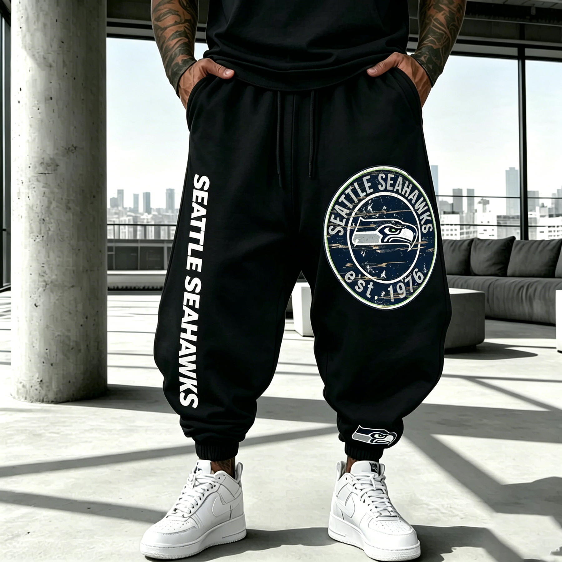 “Seattle Seahawks”Unisex Casual Streetwear Pants