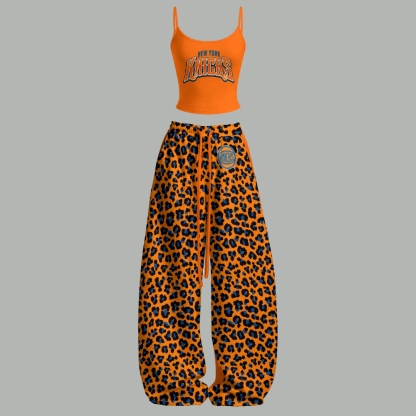 New York Knicks Top & Elasticated Trousers Two-Piece Set