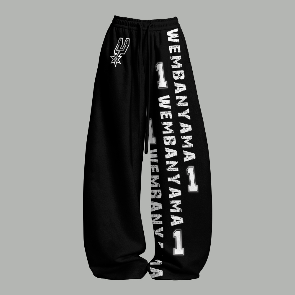 San Antonio Spurs Women T-Shirt  & Elasticated Trousers Two-Piece Set