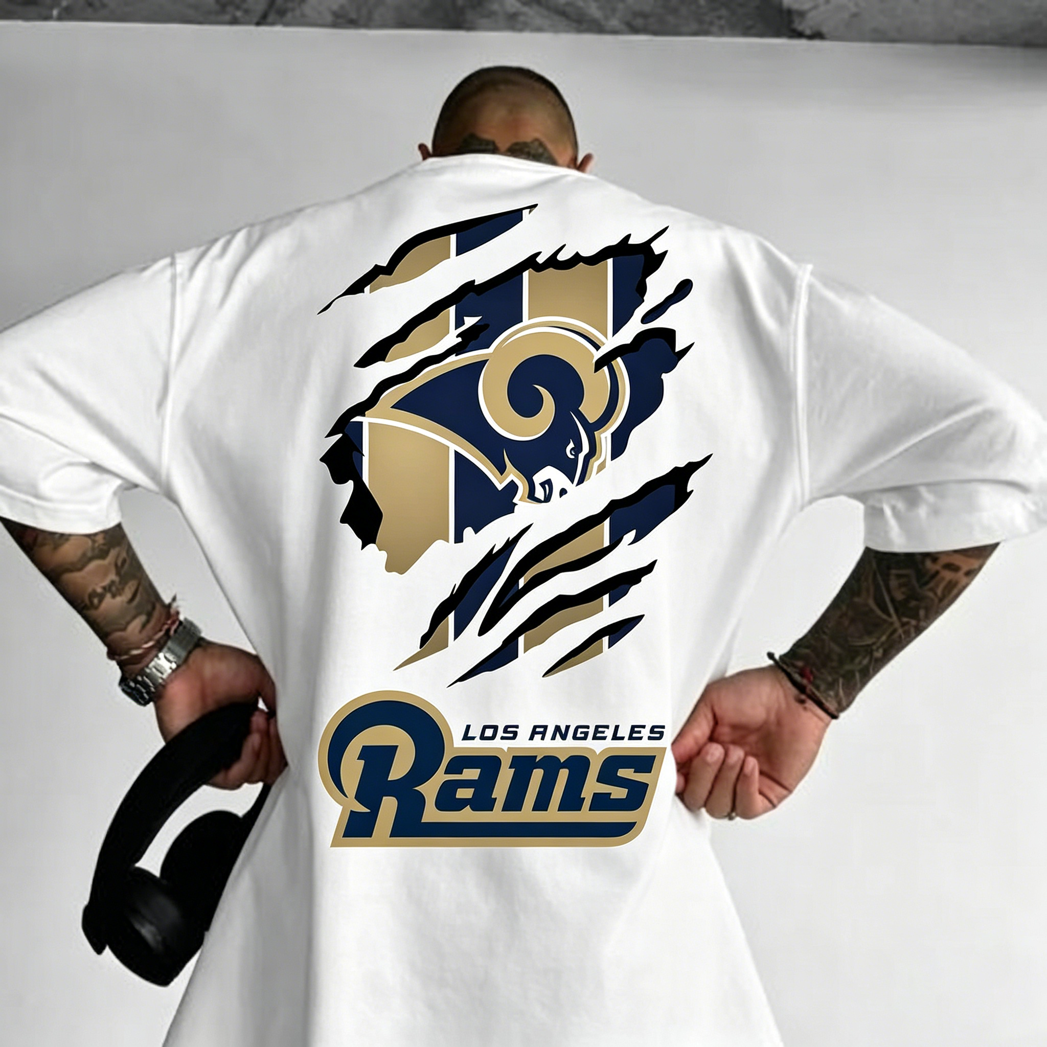 [Copy]Unisex “Los Angeles Rams” Themed Fashion T-shirt