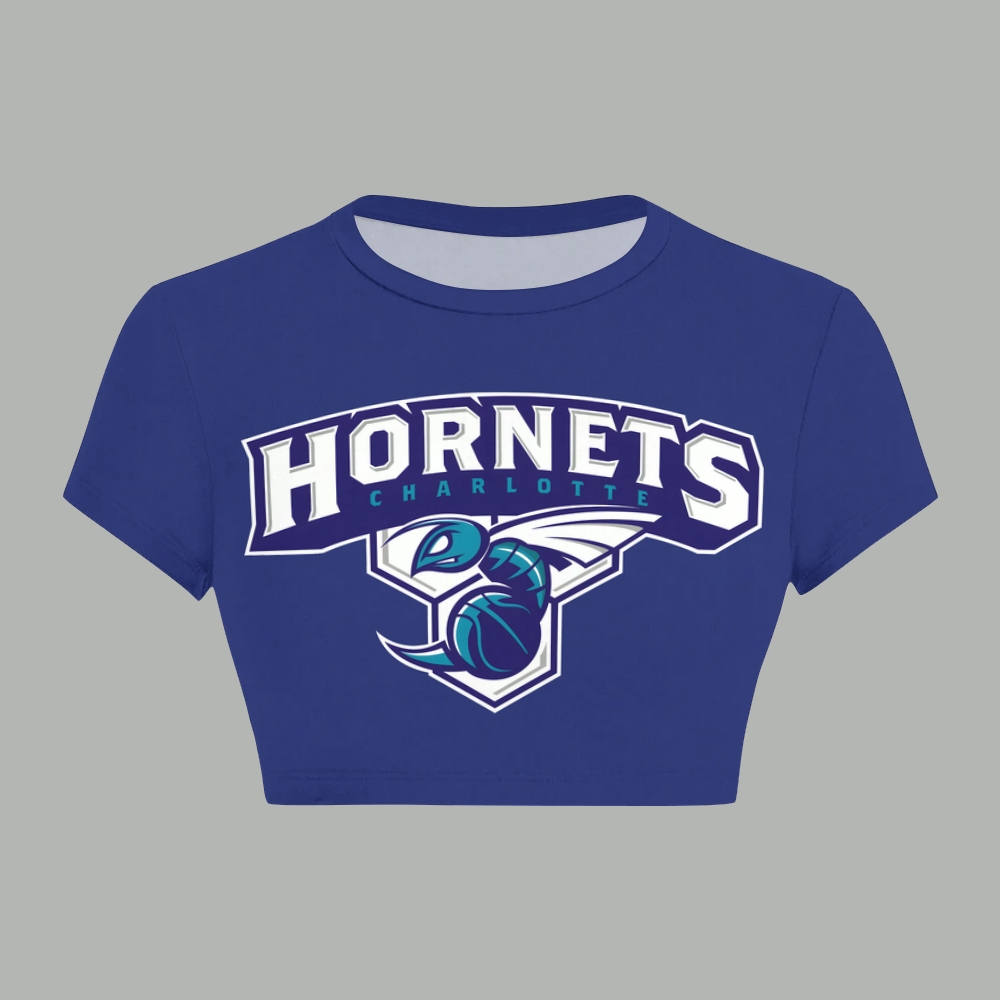 Charlotte Hornets Women T-Shirt  & Elasticated Trousers Two-Piece Set