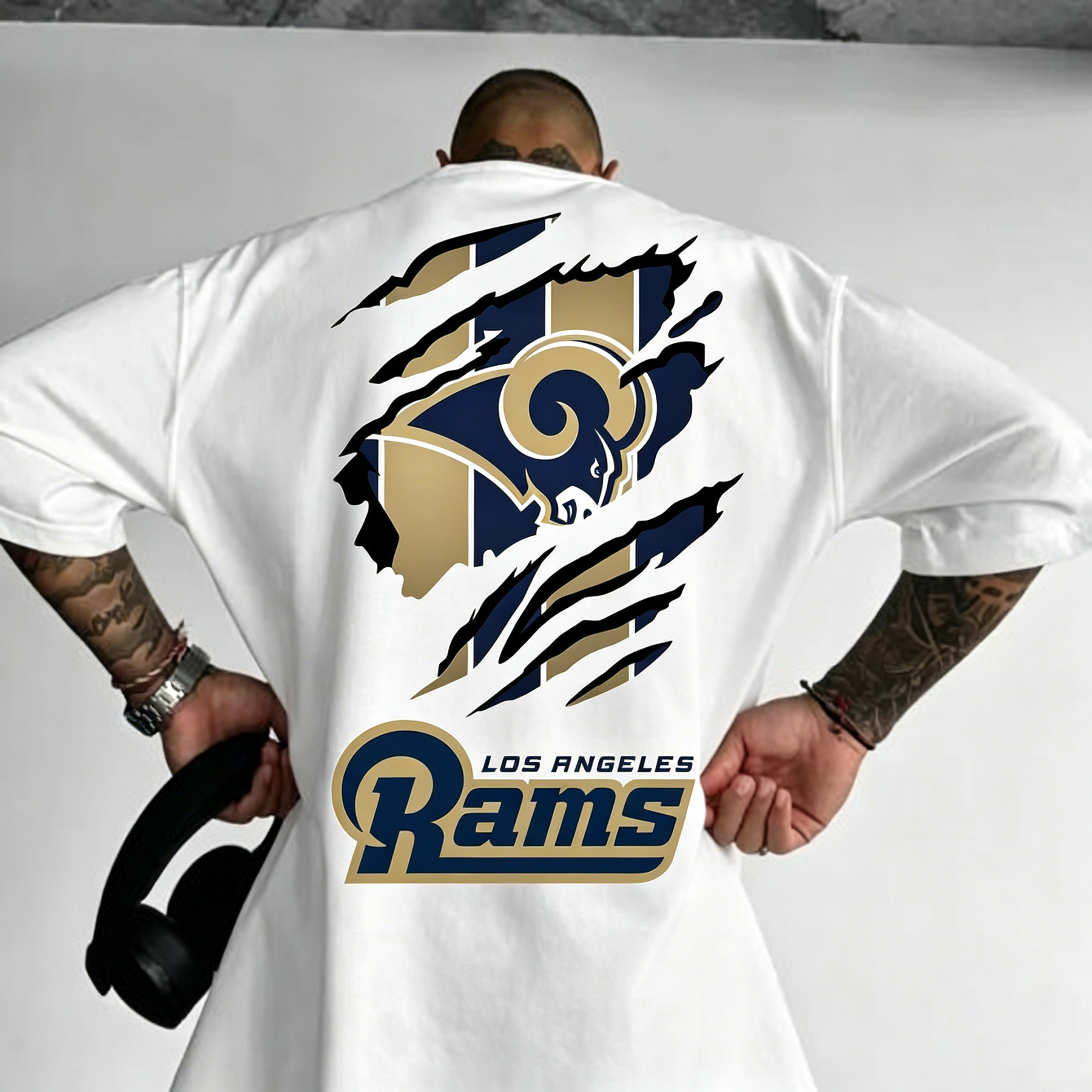 [Copy]Unisex “Los Angeles Rams” Themed Fashion T-shirt