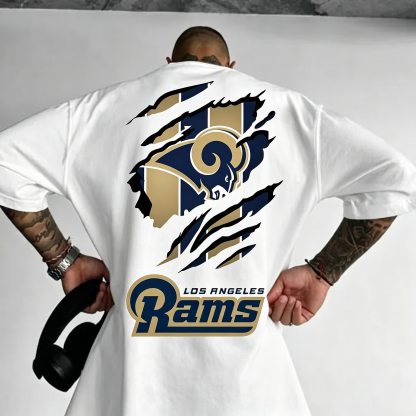 [Copy]Unisex “Los Angeles Rams” Themed Fashion T-shirt