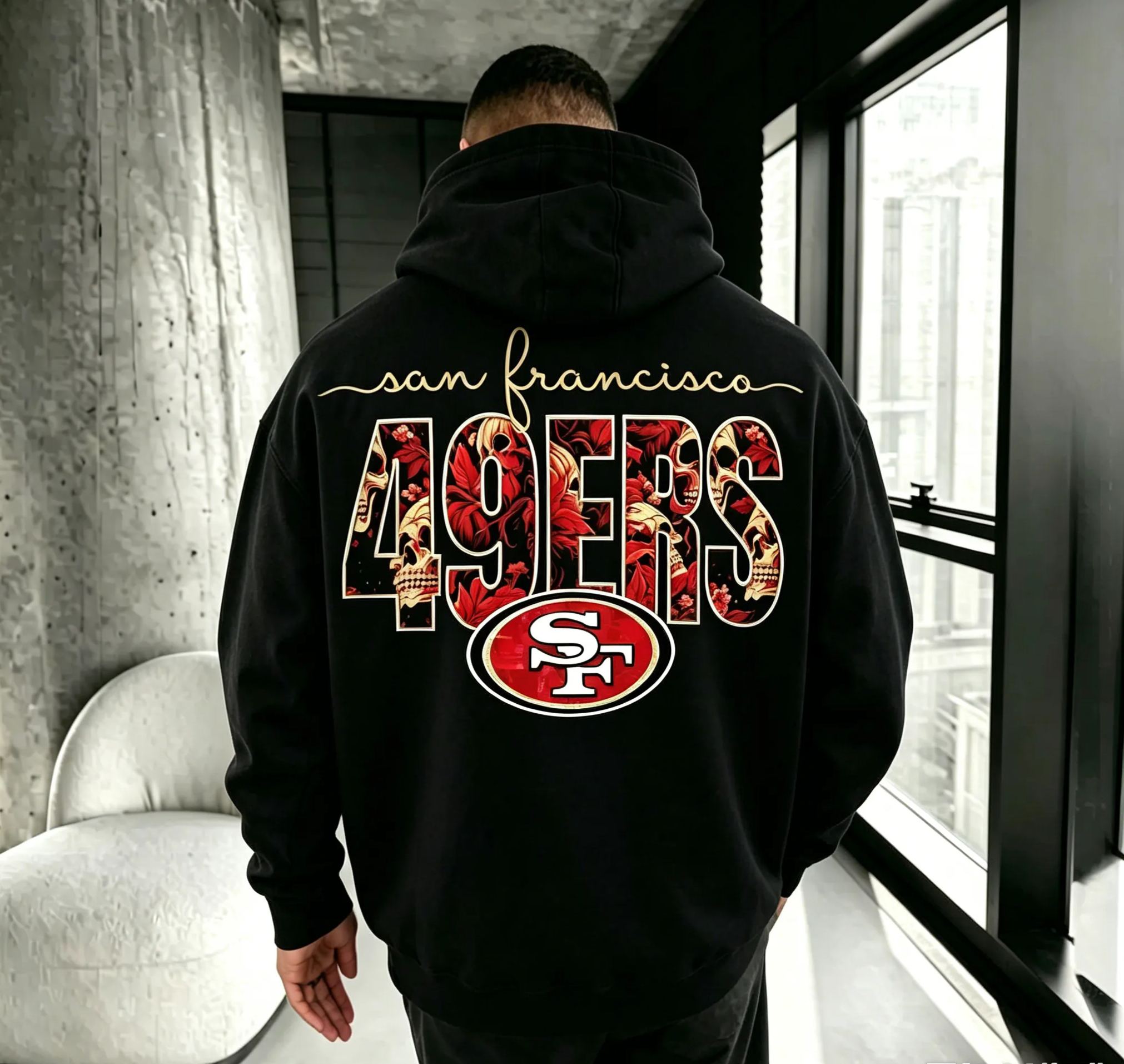 “Seattle Seahawks” Unisex Printed Streetwear-Style Retro Hoodie