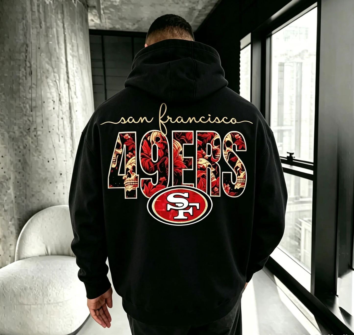 “Seattle Seahawks” Unisex Printed Streetwear-Style Retro Hoodie