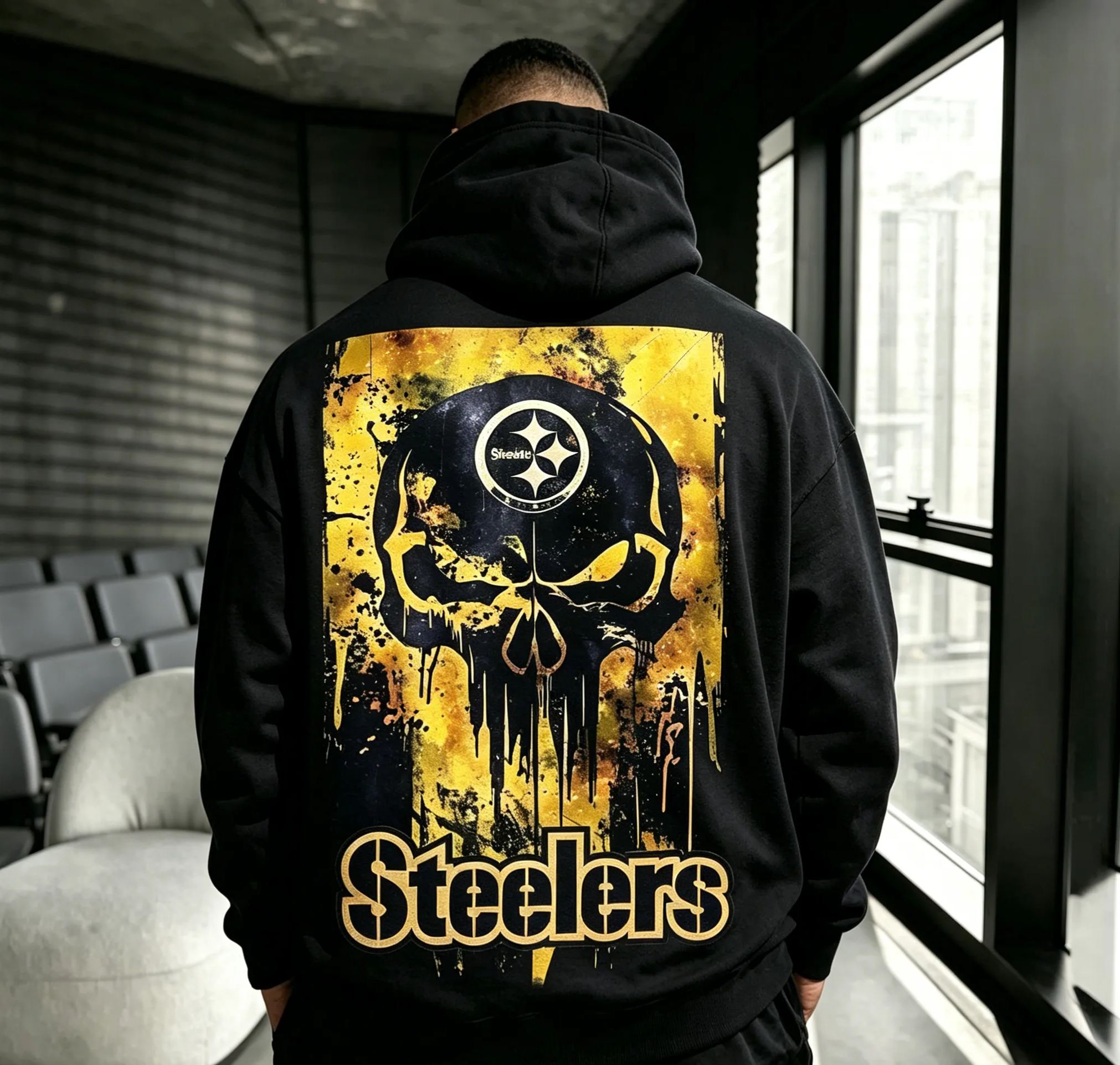 [Copy]“Pittsburgh Steelers” Unisex Printed Streetwear-Style Retro Hoodie