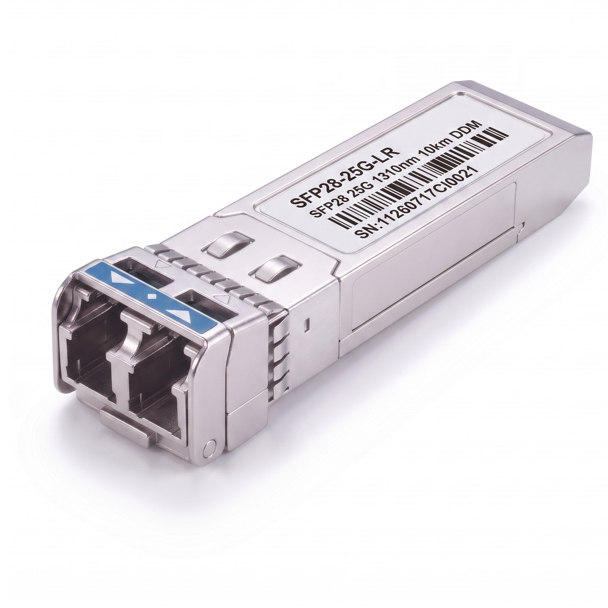 25GBASE-LR SFP28 Transceiver, 1310nm SMF Duplex LC Optical Module, up to 10km, DDM, Compatible with Cisco SFP-25G-LR-S