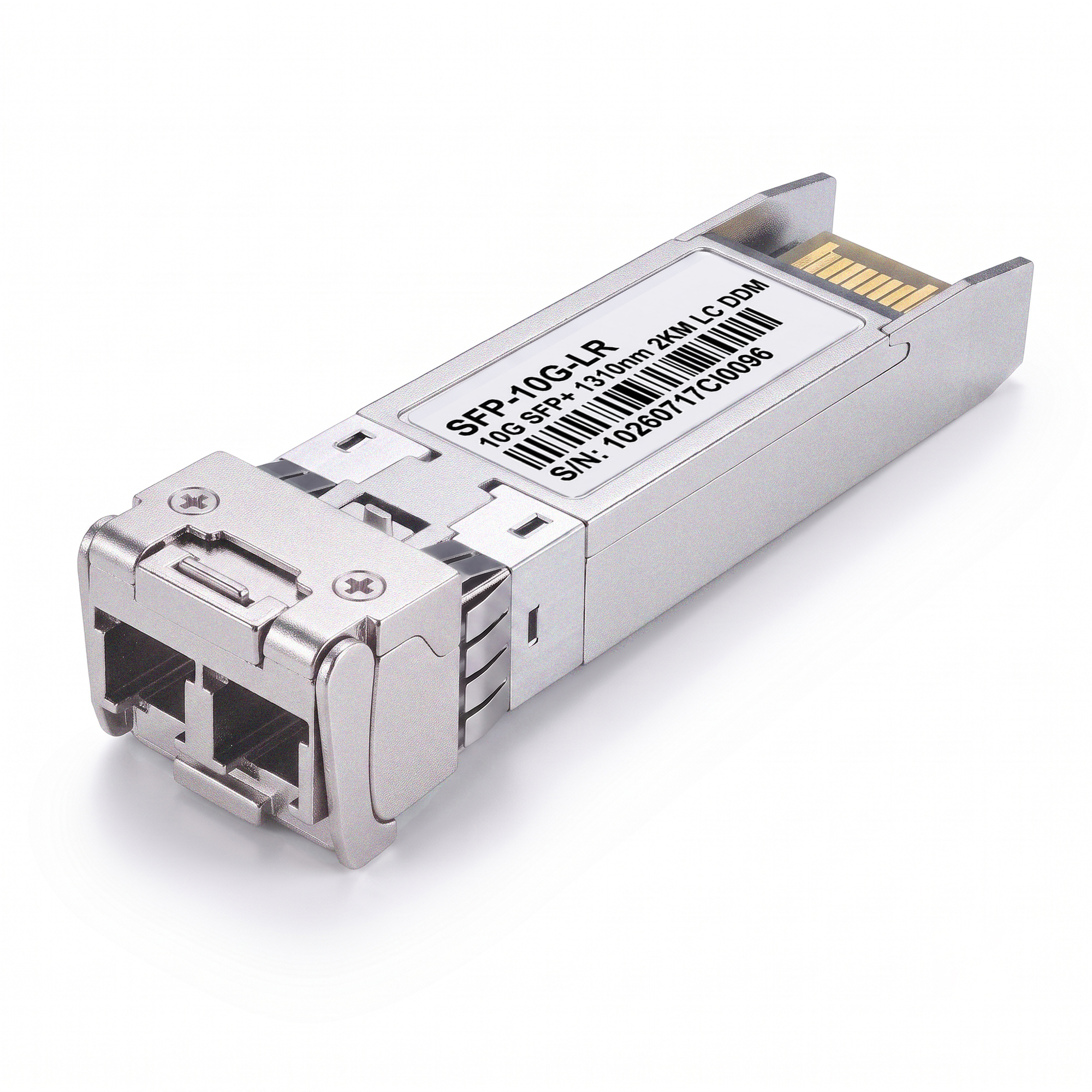10G SFP+ Transceiver, 1310nm SMF Duplex LC Optical Module, up to 2km, DDM, Compatible with Cisco SFP-10G-LRM2