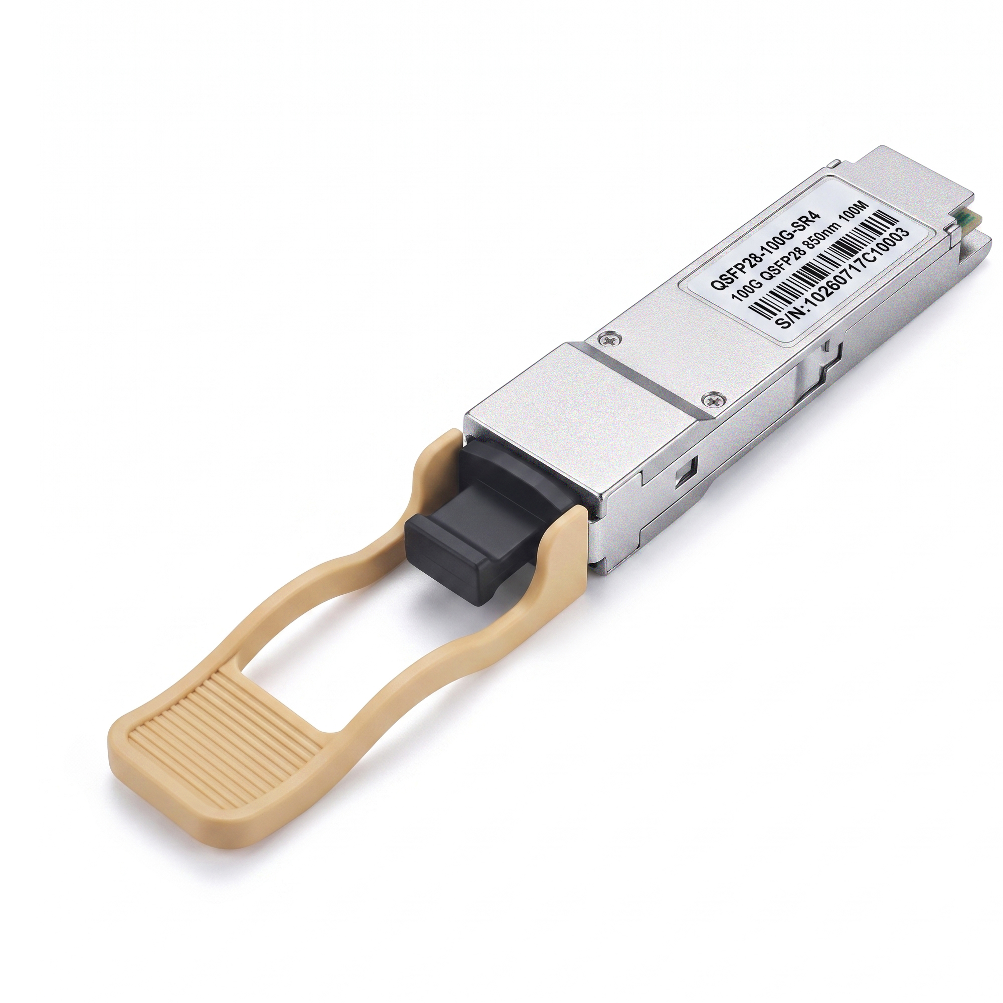 100GBASE-SR4 QSFP28 Transceiver, 850nm MMF MPO-12 Optical Module, 70m on OM3 or 100m on OM4, DDM, Compatible with Cisco QSFP-100G-SR4-S
