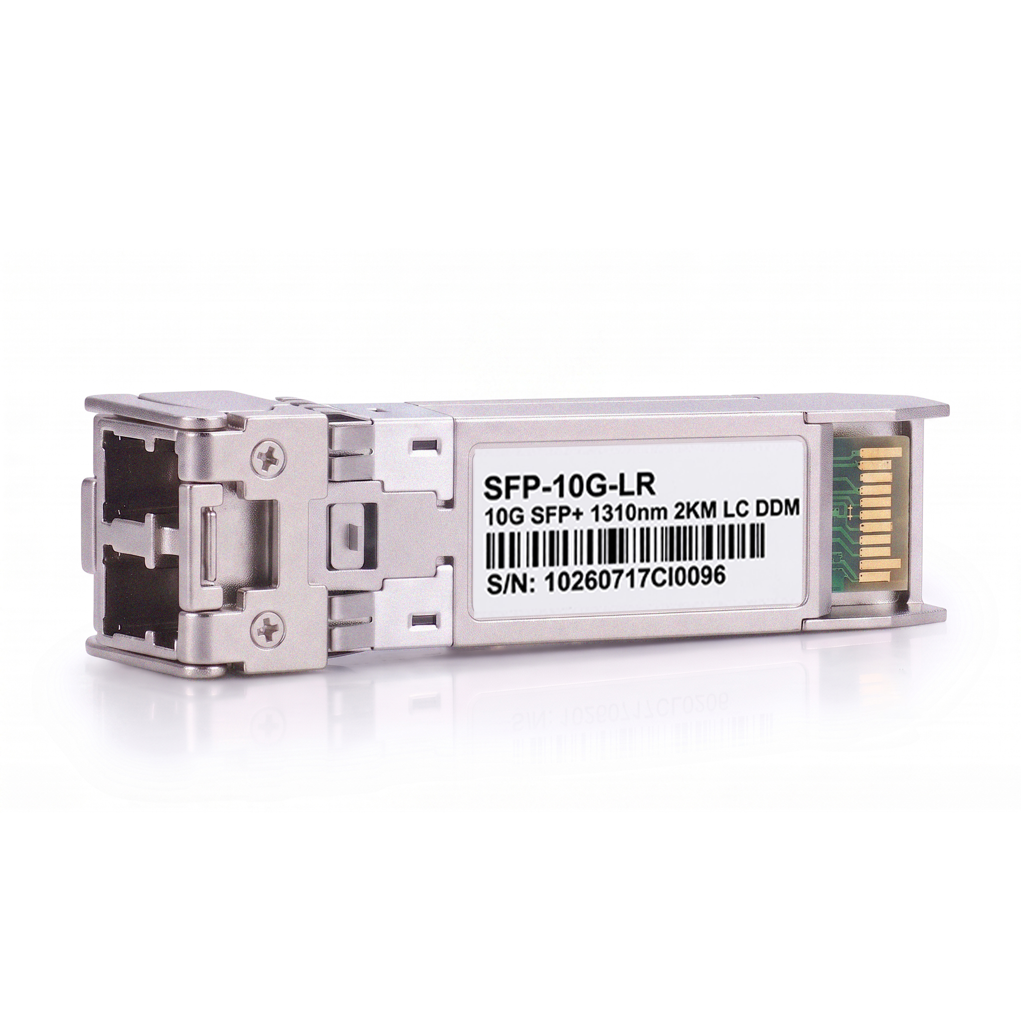 10G SFP+ Transceiver, 1310nm SMF Duplex LC Optical Module, up to 2km, DDM, Compatible with Cisco SFP-10G-LRM2