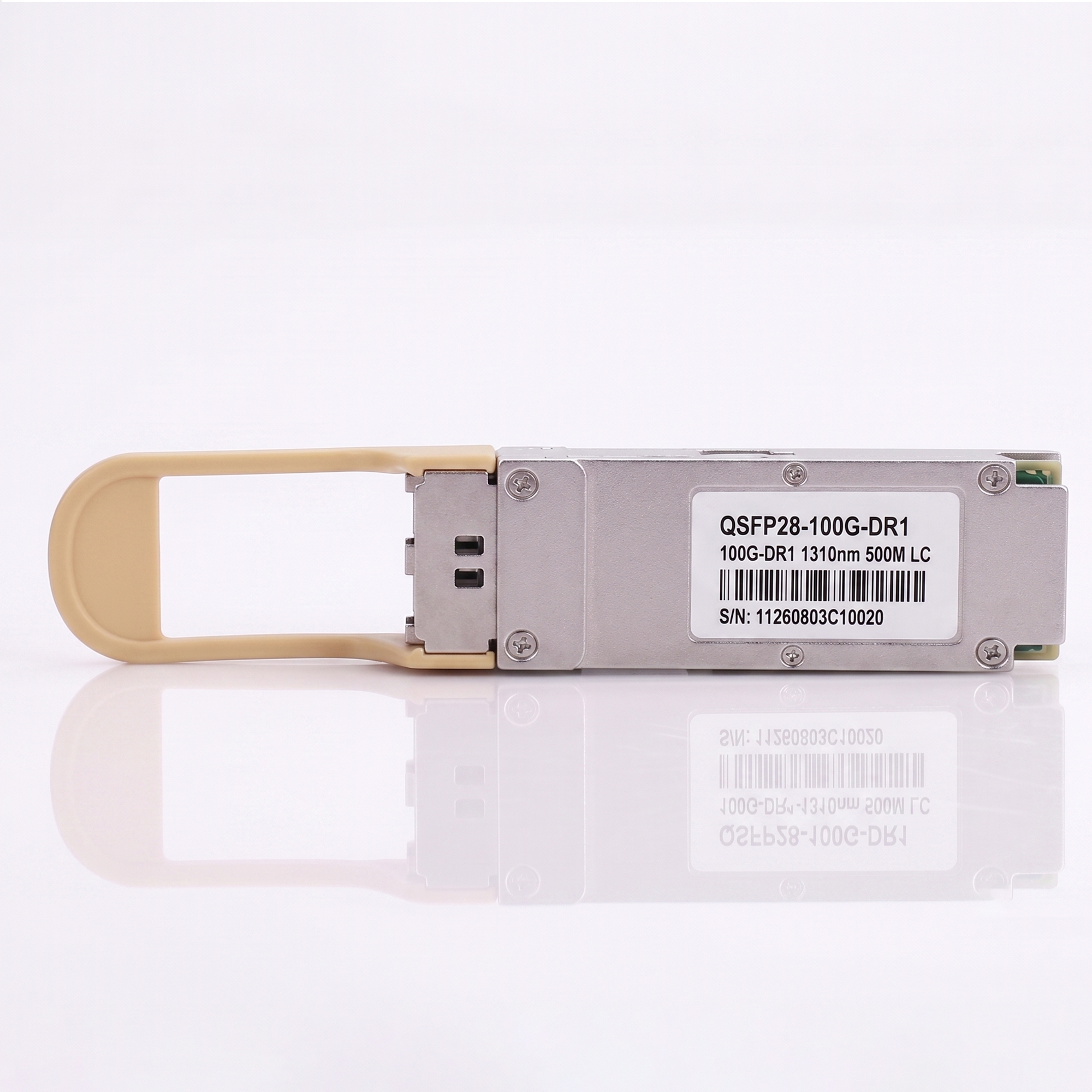 100G QSFP28 DR1 Transceiver, Single Lambda PAM4, 1310nm SMF Duplex LC Optical Module, up to 500m with FEC, DDM, Compatible with Cisco SFP-25G-LR-S