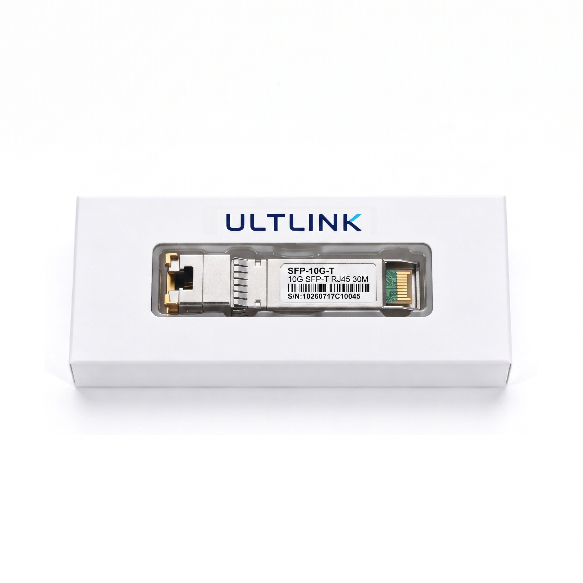 10GBASE-T SFP+ to RJ45 Transceiver, 10GbE Copper Module for Cat6a Cable, up to 30m, Compatible with Cisco SFP-10G-T-S