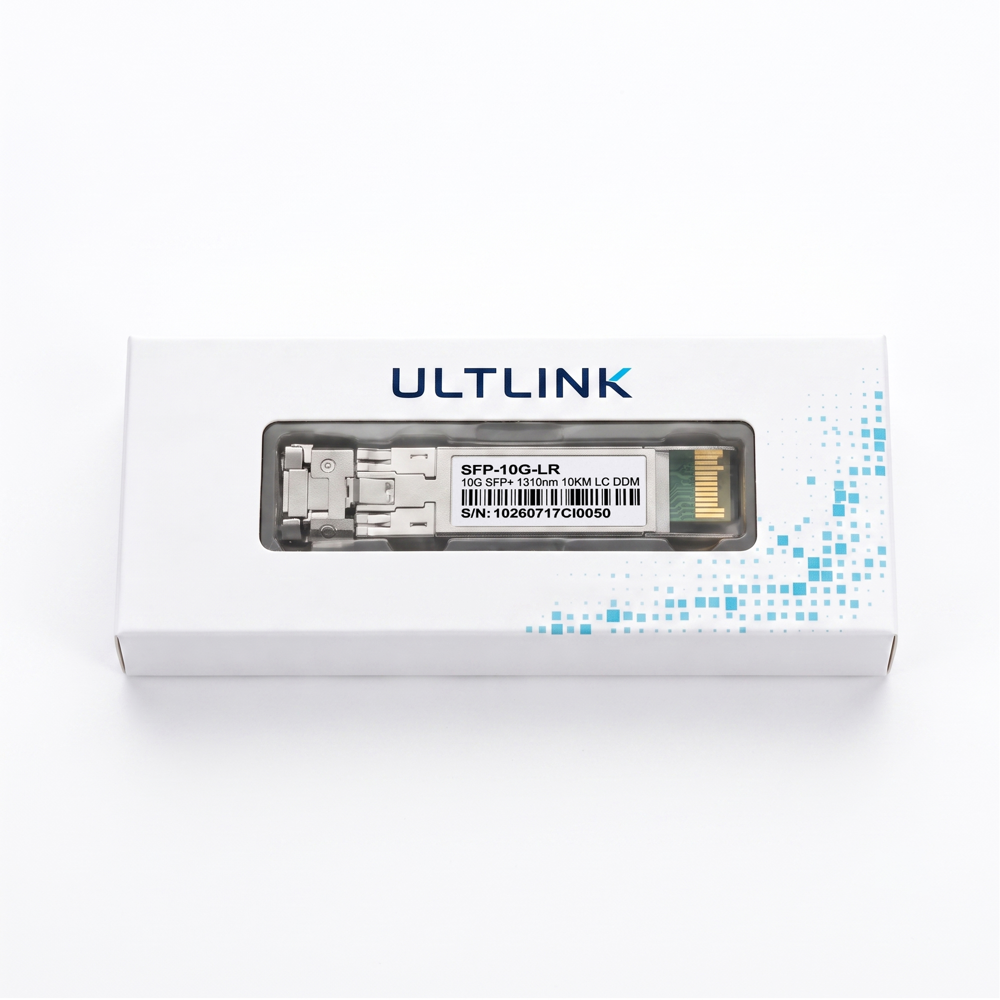 10GBASE-LR SFP+ Transceiver, 10G 1310nm SMF Duplex LC Optical Module, up to 10km, DDM, Compatible with Cisco SFP-10G-LR