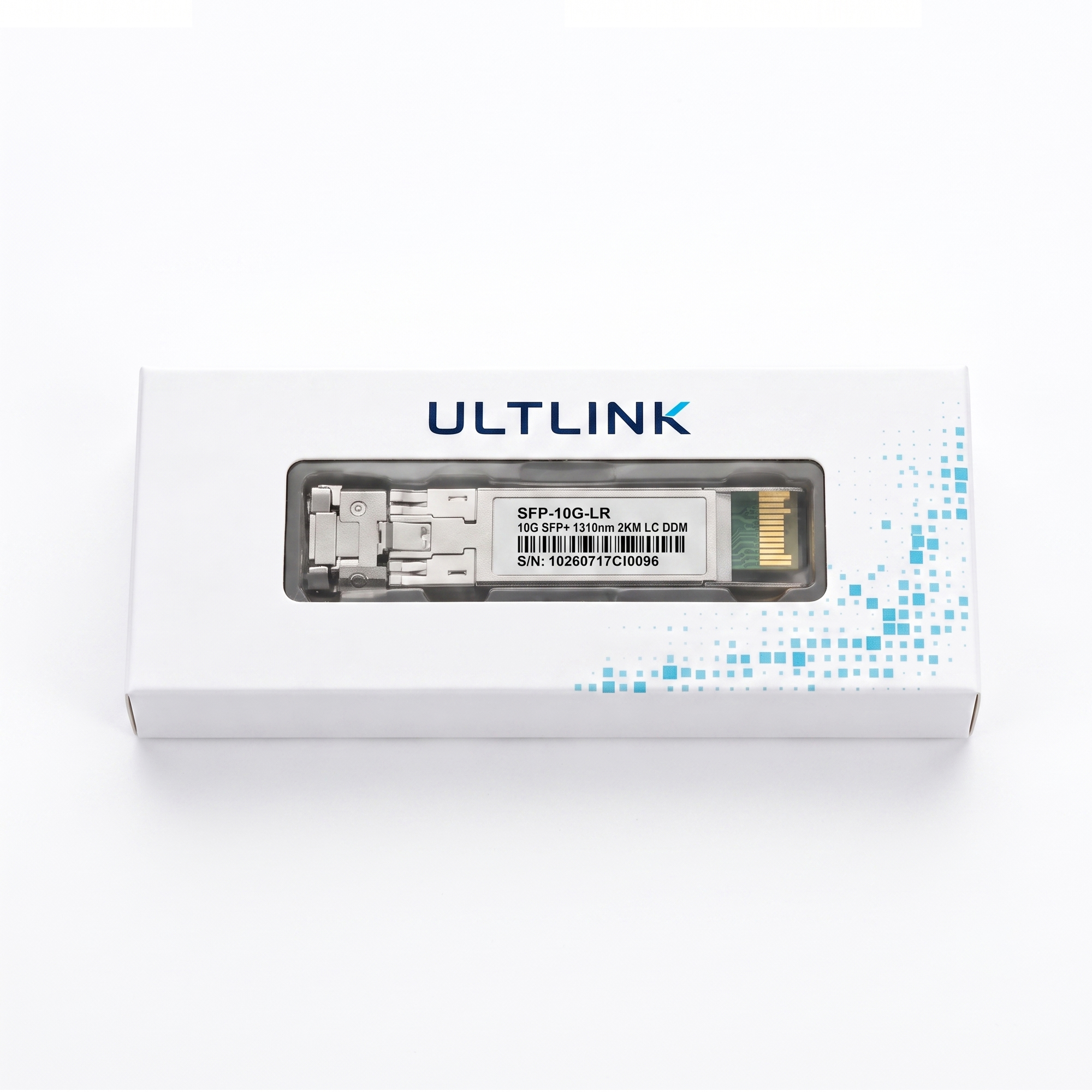 10G SFP+ Transceiver, 1310nm SMF Duplex LC Optical Module, up to 2km, DDM, Compatible with Cisco SFP-10G-LRM2