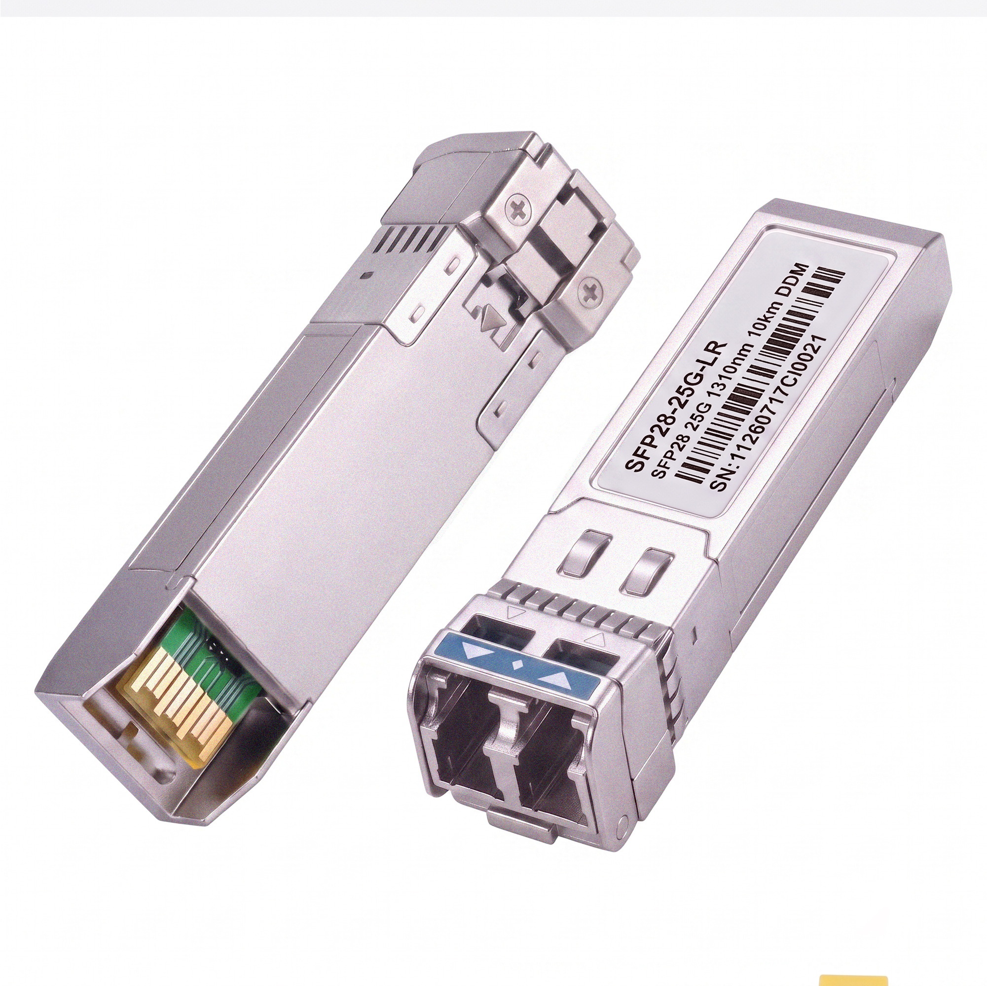 25GBASE-LR SFP28 Transceiver, 1310nm SMF Duplex LC Optical Module, up to 10km, DDM, Compatible with Cisco SFP-25G-LR-S