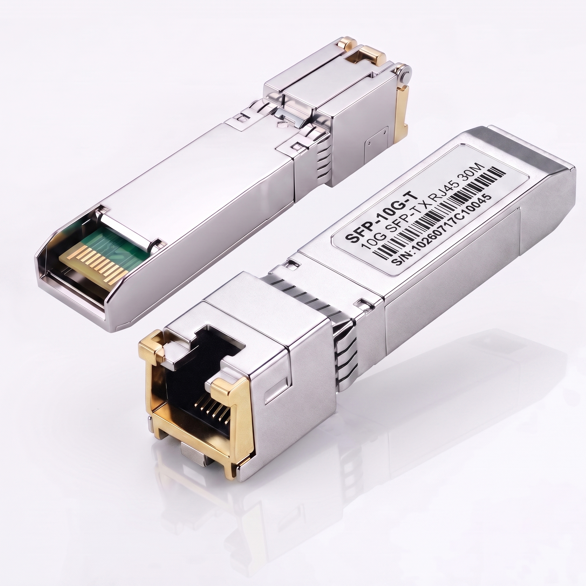 10GBASE-T SFP+ to RJ45 Transceiver, 10GbE Copper Module for Cat6a Cable, up to 30m, Compatible with Cisco SFP-10G-T-S
