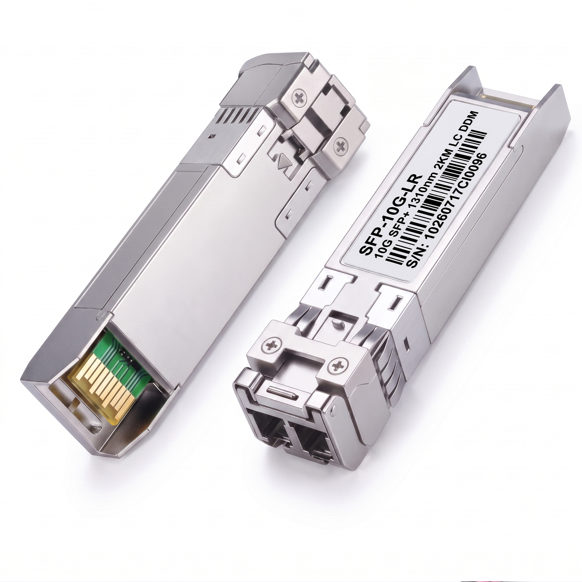 10G SFP+ Transceiver, 1310nm SMF Duplex LC Optical Module, up to 2km, DDM, Compatible with Cisco SFP-10G-LRM2
