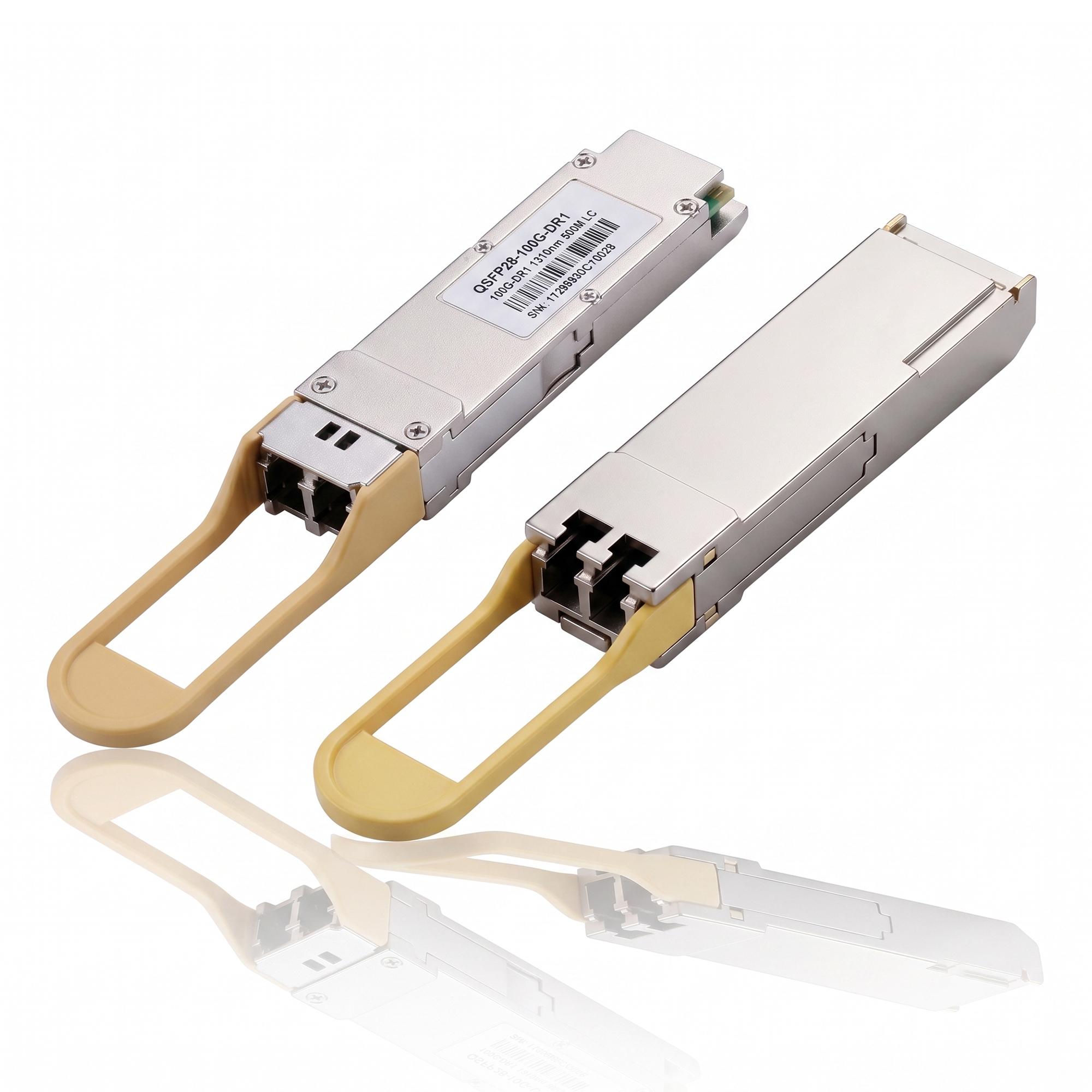 100G QSFP28 DR1 Transceiver, Single Lambda PAM4, 1310nm SMF Duplex LC Optical Module, up to 500m with FEC, DDM, Compatible with Cisco SFP-25G-LR-S