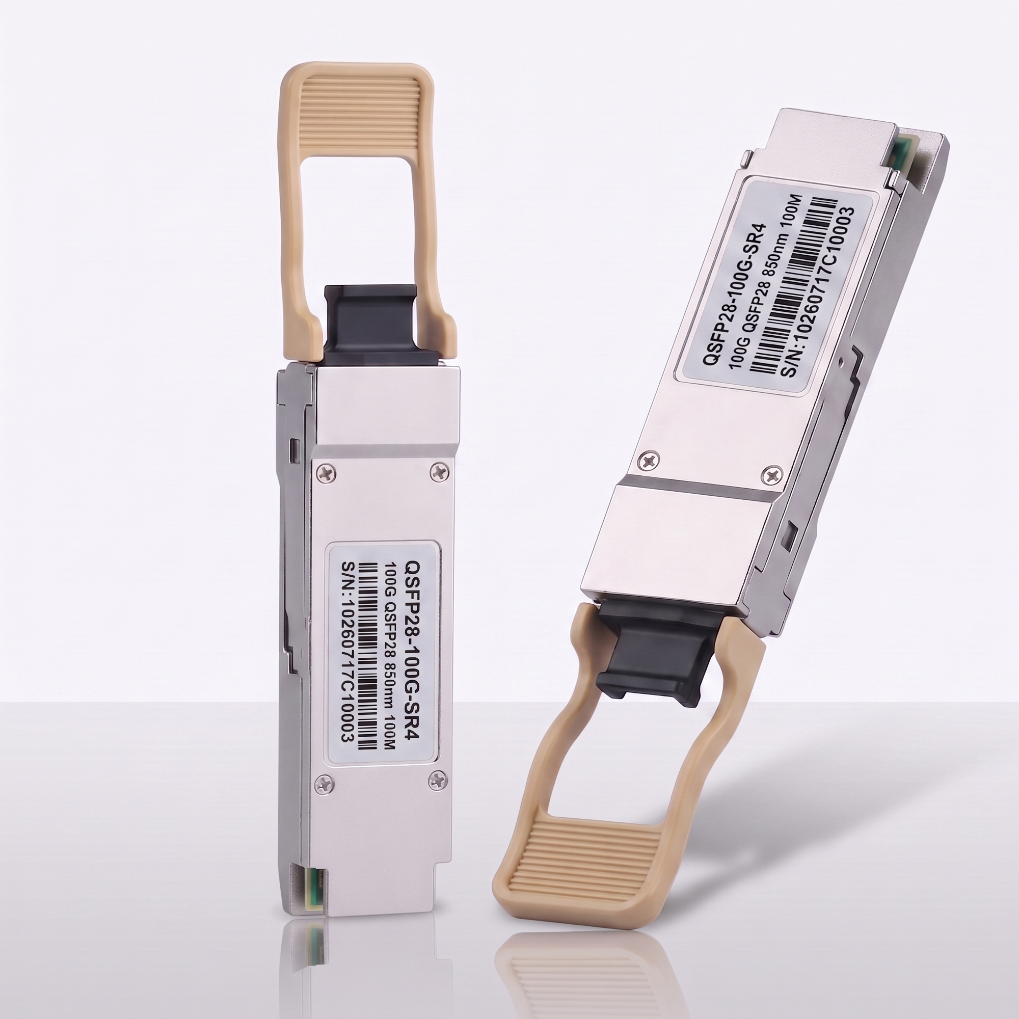 100GBASE-SR4 QSFP28 Transceiver, 850nm MMF MPO-12 Optical Module, 70m on OM3 or 100m on OM4, DDM, Compatible with Cisco QSFP-100G-SR4-S