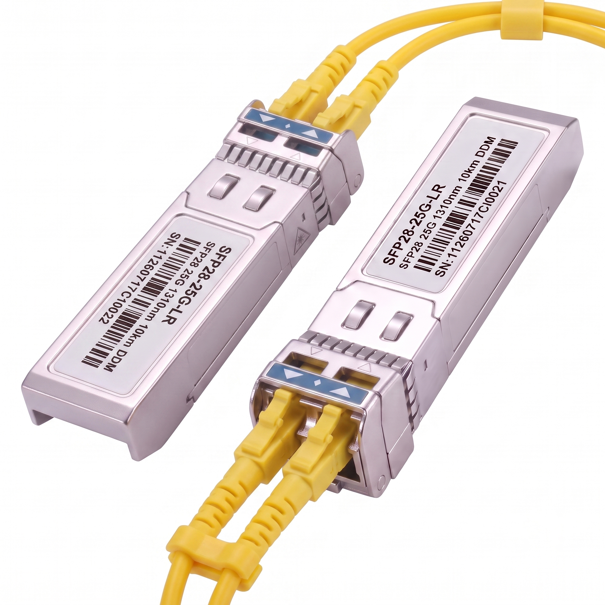 25GBASE-LR SFP28 Transceiver, 1310nm SMF Duplex LC Optical Module, up to 10km, DDM, Compatible with Cisco SFP-25G-LR-S